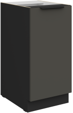 Spodnja omara Aria - siva/črna - 40 D 1F BB