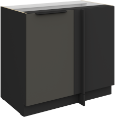 Spodnja omara Aria - siva/črna - 105 ND 1F BB