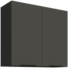 Zgornja omara Aria - siva/črna - 80 G-72 2F