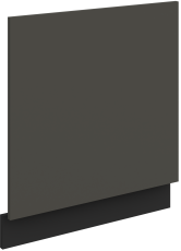 Vrata za vgradni pomivalni stroj Aria - siva/črna - ZM 570x596