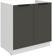 Spodnja omara Aria - siva/bela - 80 ZL 2F BB