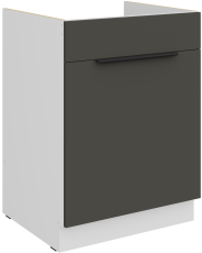 Spodnja omara Aria - siva/bela - 60 ZL 1S BB