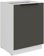 Spodnja omara Aria - siva/bela - 60 D 1F BB