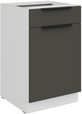 Spodnja omara Aria - siva/bela - 50 D 1F 1S BB