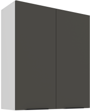 Zgornja omara Aria - siva/bela - 80 G-90 2F