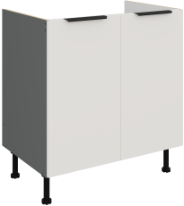 Spodnja omara Aria - bela/antracit - 80 ZL 2F BB