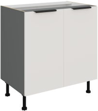 Spodnja omara Aria - bela/antracit - 80 D 2F BB