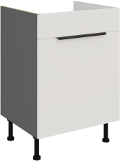 Spodnja omara Aria - bela/antracit - 60 ZL 1S BB