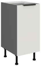 Spodnja omara Aria - bela/antracit - 40 D 1F BB