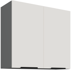 Zgornja omara Aria - bela/antracit - 80 G-72 2F