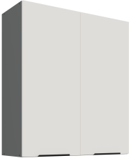Zgornja omara Aria - bela/antracit - 80 G-90 2F
