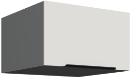 Zgornja omara Aria - bela/antracit - 60 NAGU-36 1F