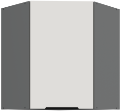 Zgornja kotna omara Aria - bela/antracit - 60x60 GN-72 1F  (45°)