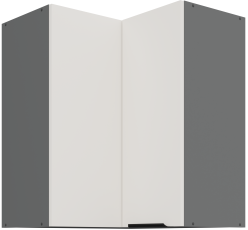 Zgornja kotna omara Aria - bela/antracit - 60x60 GN-72 2F (90°)