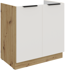Spodnja omara Aria - bela/artisan hrast - 80 ZL 2F BB