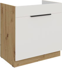 Spodnja omara Aria - bela/artisan hrast - 80 ZL 1S BB