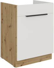 Spodnja omara Aria - bela/artisan hrast - 60 ZL 1S BB