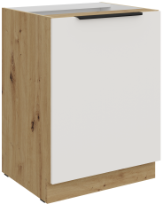 Spodnja omara Aria - bela/artisan hrast - 60 D 1F BB