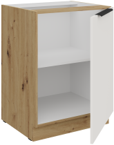 Stolarz-Lempert - Spodnja omara Aria - bela/artisan hrast - 60 D 1F BB