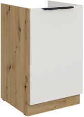 Spodnja omara Aria - bela/artisan hrast - 50 ZL 1F BB