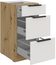 Stolarz-Lempert - Spodnja omara Aria - bela/artisan hrast - 40 D 3S BB