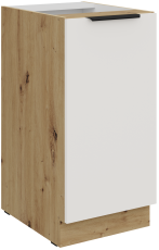 Spodnja omara Aria - bela/artisan hrast - 40 D 1F BB