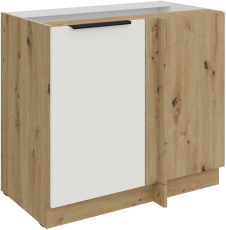 Spodnja omara Aria - bela/artisan hrast - 105 ND 1F BB