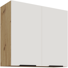 Zgornja omara Aria - bela/artisan hrast - 80 G-72 2F