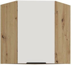 Zgornja kotna omara Aria - bela/artisan hrast - 60x60 GN-72 1F (45°)