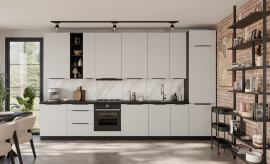 Kuhinjski sestav Aria - bel/črn