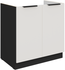 Spodnja omara Aria - bela/črna - 80 ZL 2F BB