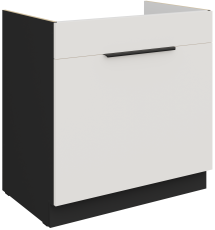 Spodnja omara Aria - bela/črna - 80 ZL 1S BB