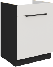 Spodnja omara Aria - bela/črna - 60 ZL 1S BB