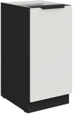 Spodnja omara Aria - bela/črna - 40 D 1F BB