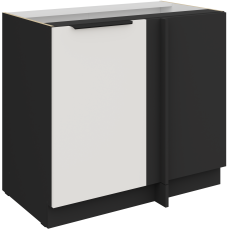 Spodnja omara Aria - bela/črna - 105 ND 1F BB