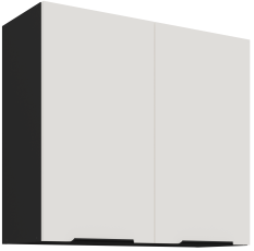 Zgornja omara Aria - bela/črna - 80 G-72 2F