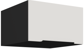 Zgornja omara Aria - bela/črna - 60 NAGU-36 1F