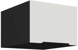 Zgornja omara Aria - bela/črna - 50 NAGU-36 1F