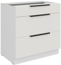 Spodnja omara Aria - bela - 80 D 3S BB 