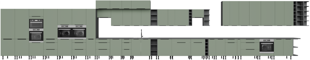 Stolarz-Lempert - Zhornja omara Aria - aquamarine/antracit - 80 NAGU-36 1F