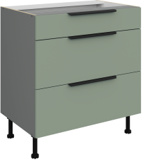 Spodnja omara Aria - aquamarine/antracit - 80 D 3S BB 