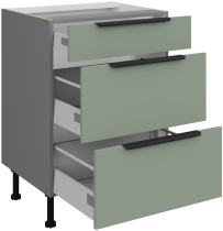 Stolarz-Lempert - Spodnja omara Aria - aquamarine/antracit - 60 D 3S BB