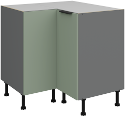 Spodnja kotna omara Aria - aquamarine/antracit - 90x90 DN 2F BB