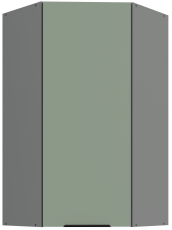 Zhornja kotna omara Aria - aquamarine/antracit - 60x60 GN-108 1F (45°)