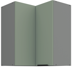 Zhornja kotna omara Aria - aquamarine/antracit - 60x60 GN-72 2F (90°)