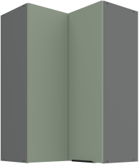 Zhornja kotna omara Aria - aquamarine/antracit - 60x60 GN-90 2F (90°)