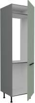 Stolarz-Lempert - Visoka omara Aria - aquamarine/antracit - 60 LO-210 2F
