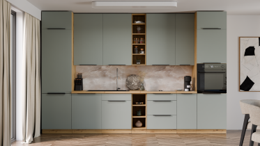 Stolarz-Lempert - Visoka omara Aria - aquamarine/artisan hrast - 60 DK-210 2F