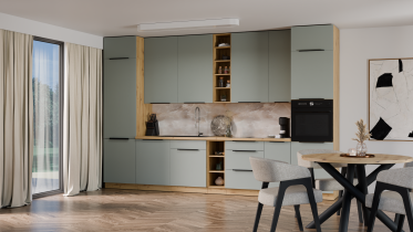 Stolarz-Lempert - Visoka omara Aria - aquamarine/artisan hrast - 60 DK-210 2F