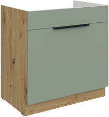 Spodnja omara Aria - aquamarine/artisan hrast - 80 ZL 1S BB